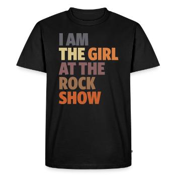 I Am The Girl at The Rock Show - Music Lover - Men's Premium Organic T-Shirt - black - Front - Nico (187cm)