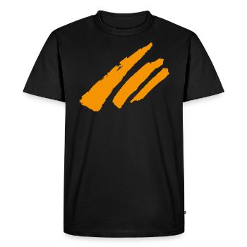 Stripe decoration - Men's Premium Organic T-Shirt - black - Front - Nico (187cm)
