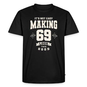 1954 Legendary 69 - Né en 1954 - 69e anniversaire - T-shirt Premium bio Homme - noir - Devant - Nico (187cm)