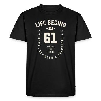 1962 61 ans de débuts épiques - 61e anniversaire - T-shirt Premium bio Homme - noir - Devant - Nico (187cm)