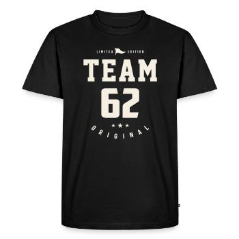 1961 62 Years of Pure Awesomeness - 62nd Birthday - Men's Premium Organic T-Shirt - black - Front - Nico (187cm)