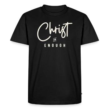 Christ est assez source d’inspiration citation chrétienne - T-shirt Premium bio Homme - noir - Devant - Nico (187cm)