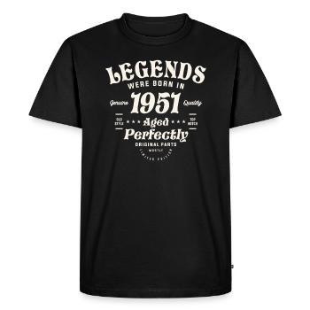 1951 73e anniversaire cadeaux 73 ans hommes femmes - T-shirt Premium bio Homme - noir - Devant - Nico (187cm)