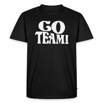 Allez l’équipe ! Sports drôles - T-shirt Premium bio Homme - noir - Devant - Nico (187cm)