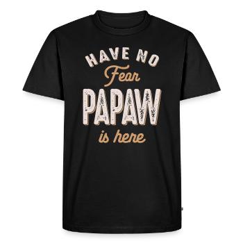 N’ayez crainte, papaw est là pour la fête des pères - T-shirt Premium bio Homme - noir - Devant - Nico (187cm)