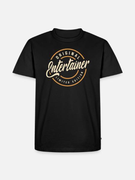 Performance - Original Entertainer - Männer Premium Bio T-Shirt - Schwarz