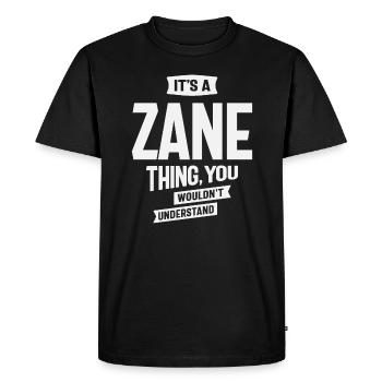 C’est un truc de Zane, tu ne comprendrais pas - Zane - T-shirt Premium bio Homme - noir - Devant - Nico (187cm)