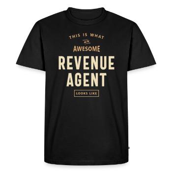 Awesome Revenue Agent - Expertise fiscale - T-shirt Premium bio Homme - noir - Devant - Nico (187cm)