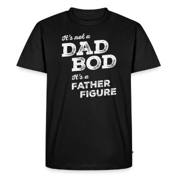 Dad Bod Father Figure - Father's Day - Men's Premium Organic T-Shirt - black - Front - Nico (187cm)