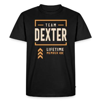 Team Dexter Lifetime Member Funny Name Dexter - Men's Premium Organic T-Shirt - black - Front - Nico (187cm)