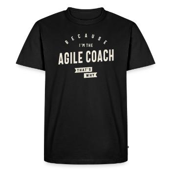 Agile Coach Job Occupation - Men's Premium Organic T-Shirt - black - Front - Nico (187cm)