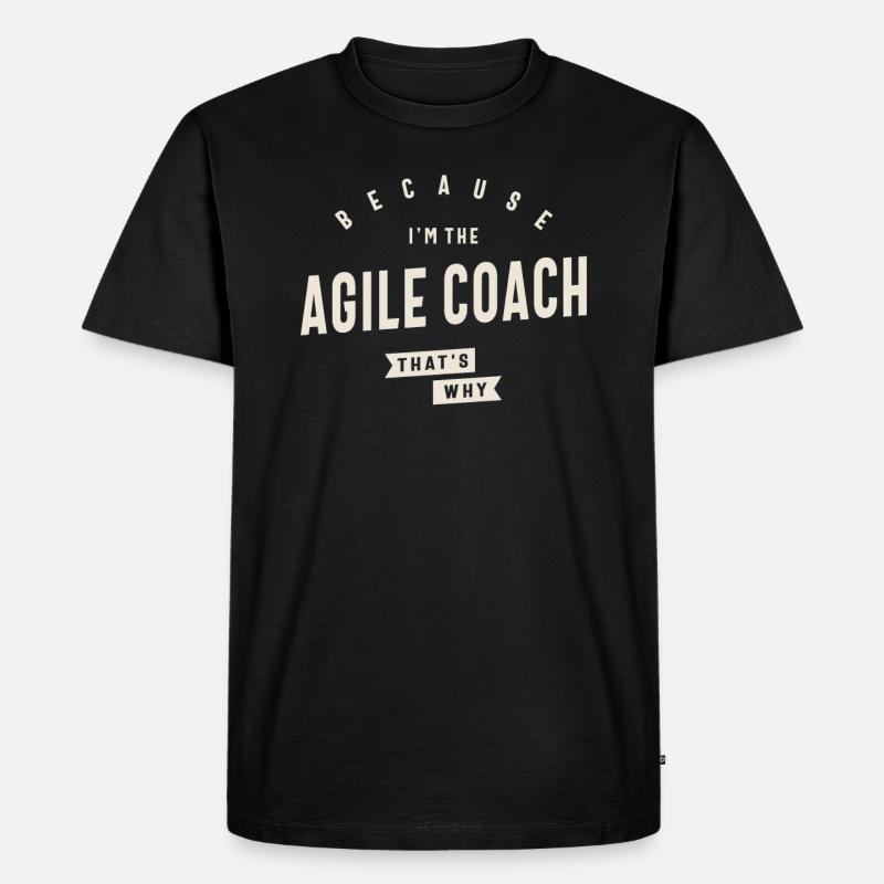 Beruf des Agile Coaches - Männer Premium Bio T-Shirt - Schwarz