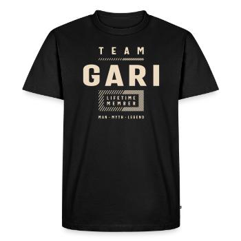 Team Gari Lifetime Member Personalized Name Gari - Men's Premium Organic T-Shirt - black - Front - Nico (187cm)