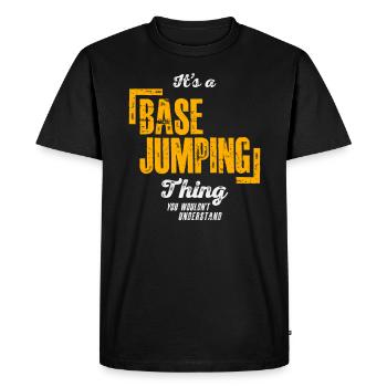 It's a Base Jumping Thing - Base Jumper - Men's Premium Organic T-Shirt - black - Front - Nico (187cm)