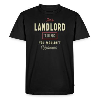 Propriétaire Chose que vous ne comprendriez pas - Propriétaire - T-shirt Premium bio Homme - noir - Devant - Nico (187cm)
