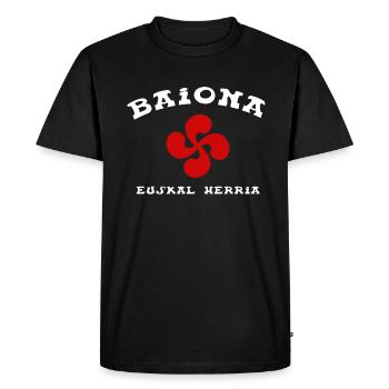 Baiona Bayonne rouge - T-shirt Premium bio Homme - noir - Devant - Nico (187cm)