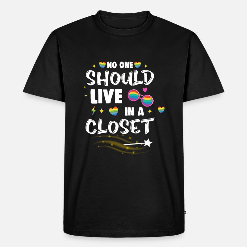LGBT Humor | Pride Statement - Männer Premium Bio T-Shirt - Schwarz