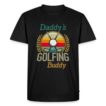 Daddy’s Golfing Buddy Lovers Vêtements pour bébé - T-shirt Premium bio Homme - noir - Devant - Nico (187cm)