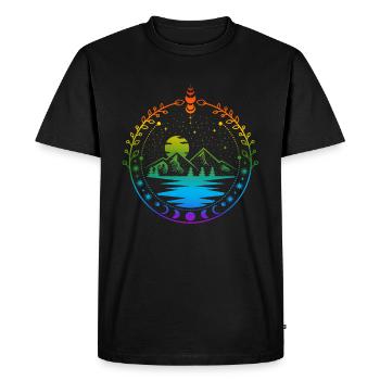 Fierté LGBT D’Acotar - T-shirt Premium bio Homme - noir - Devant - Nico (187cm)