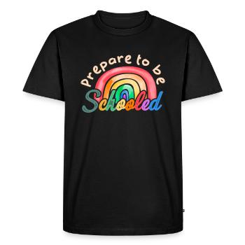 Préparez-vous à être scolarisé - T-shirt Premium bio Homme - noir - Devant - Nico (187cm)