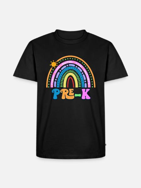 Pre K Rainbow - Men's Premium Organic T-Shirt - black