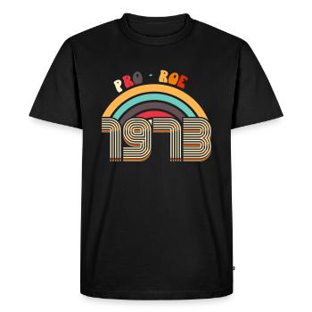 Retro Pro Roe 1973 - T-shirt Premium bio Homme - noir - Devant - Nico (187cm)