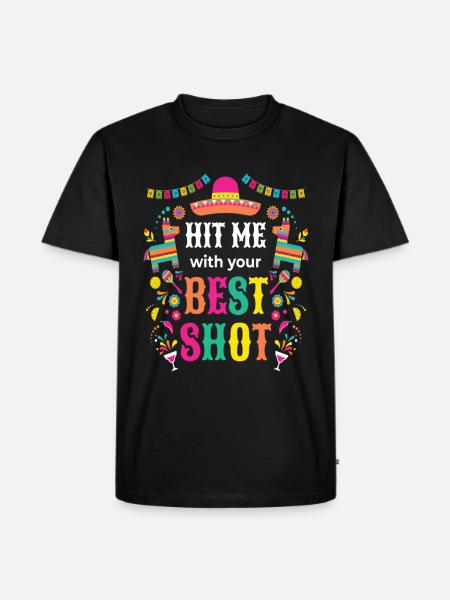 Hit Me Pinata Birthday - Men's Premium Organic T-Shirt - black