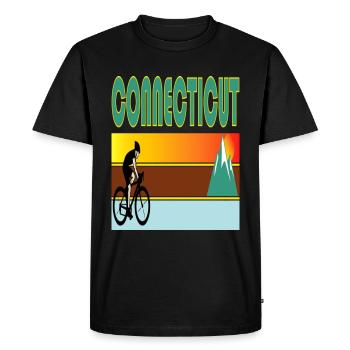 Connecticut Hometown Retro Mountain Bike - T-shirt Premium bio Homme - noir - Devant - Nico (187cm)