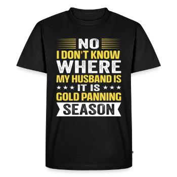 Gold Panning Gold Panning Gold Prospectors Gold - Men's Premium Organic T-Shirt - black - Front - Nico (187cm)