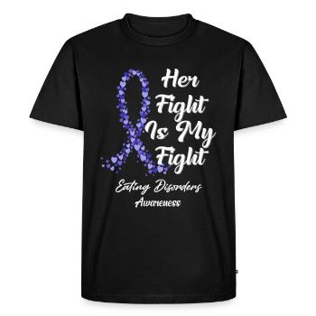Her Fight Is My Fight In This Family We Fight - Men's Premium Organic T-Shirt - black - Front - Nico (187cm)