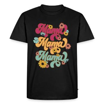 Mama Bear - Men's Premium Organic T-Shirt - black - Front - Nico (187cm)