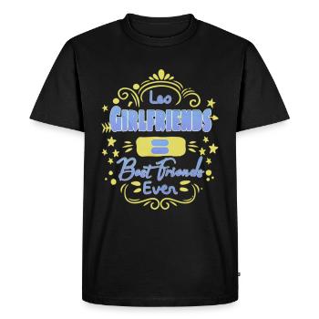 Leo Girlfriends Best Friends Ever Valentine - T-shirt Premium bio Homme - noir - Devant - Nico (187cm)