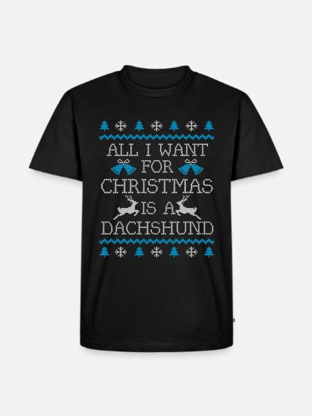 Dikh de Noël drôle - T-shirt Premium bio Homme - noir