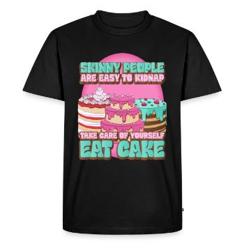 Citation Sweet Tooth Cake Bakery - T-shirt Premium bio Homme - noir - Devant - Nico (187cm)