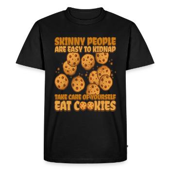 Cookie Quite Cookie Bakery - T-shirt Premium bio Homme - noir - Devant - Nico (187cm)