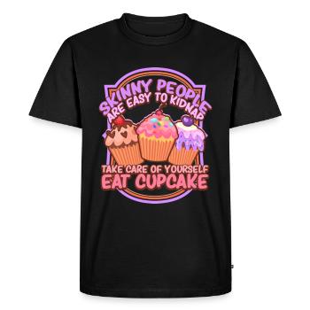 Cupcakes Baking Cupcake Bakery Propriétaire - T-shirt Premium bio Homme - noir - Devant - Nico (187cm)