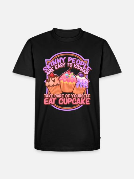 Cupcakes Baking Cupcake Bakery Owner - Men's Premium Organic T-Shirt - black