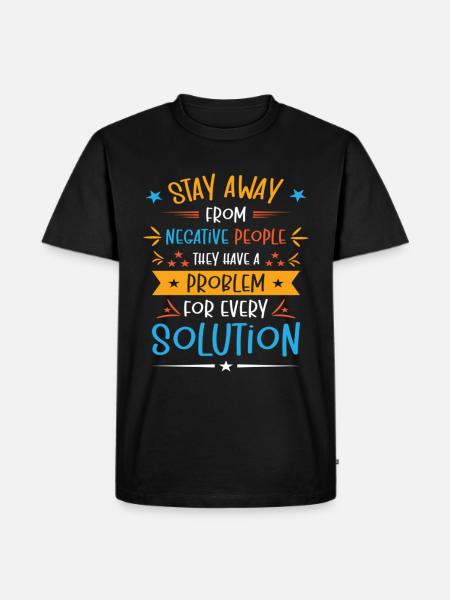 Solution Critical Thinkers Positive Motivation - Men's Premium Organic T-Shirt - black
