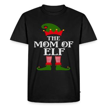 La maman d’Elfe Noël moche - T-shirt Premium bio Homme - noir - Devant - Nico (187cm)