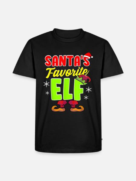 Julemandens yndlingsalvegruppe-familiejul - Herre Premium økologisk T-shirt - sort