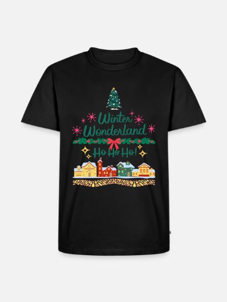 Noël Ho Ho Ho - T-shirt Premium bio Homme - noir