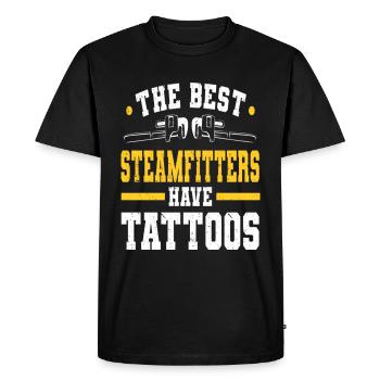 Steam Fitter Steam Technician Steamfitter - Men's Premium Organic T-Shirt - black - Front - Nico (187cm)