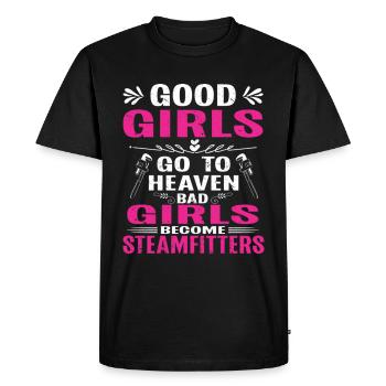 Steam Fitter Steam Technician Steamfitter Funny - Men's Premium Organic T-Shirt - black - Front - Nico (187cm)
