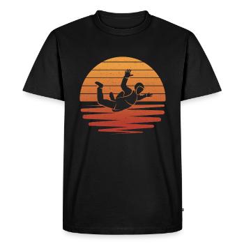 Parachutiste Parachutiste Parachutiste Parachutiste - T-shirt Premium bio Homme - noir - Devant - Nico (187cm)