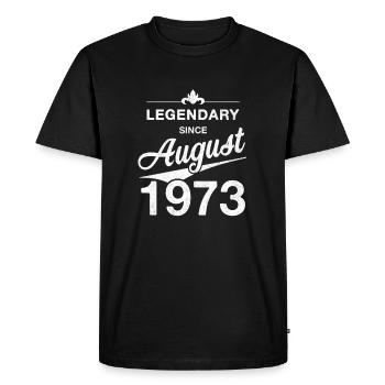 50e anniversaire Légendaire Août 1973 Volume 73 - T-shirt Premium bio Homme - noir - Devant - Nico (187cm)