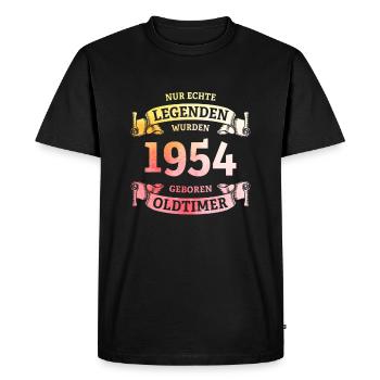 De vraies légendes sont nées en 1954 70e anniversaire - T-shirt Premium bio Homme - noir - Devant - Nico (187cm)