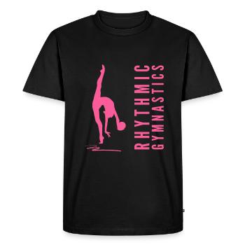 Rhythmic Gymnastics Gymnastics Gymnast with Ball - Men's Premium Organic T-Shirt - black - Front - Nico (187cm)
