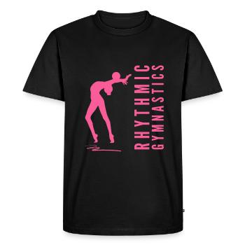 Gymnastique rythmique Gymnastique gymnastique avec ballon - T-shirt Premium bio Homme - noir - Devant - Nico (187cm)