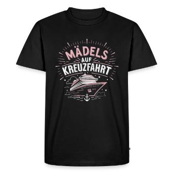 Filles en croisière | Enterrement de vie de jeune fille - T-shirt Premium bio Homme - noir - Devant - Nico (187cm)