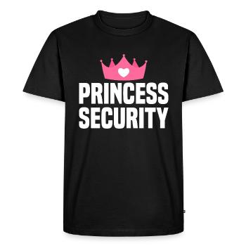 Sécurité de la princesse - T-shirt Premium bio Homme - noir - Devant - Nico (187cm)